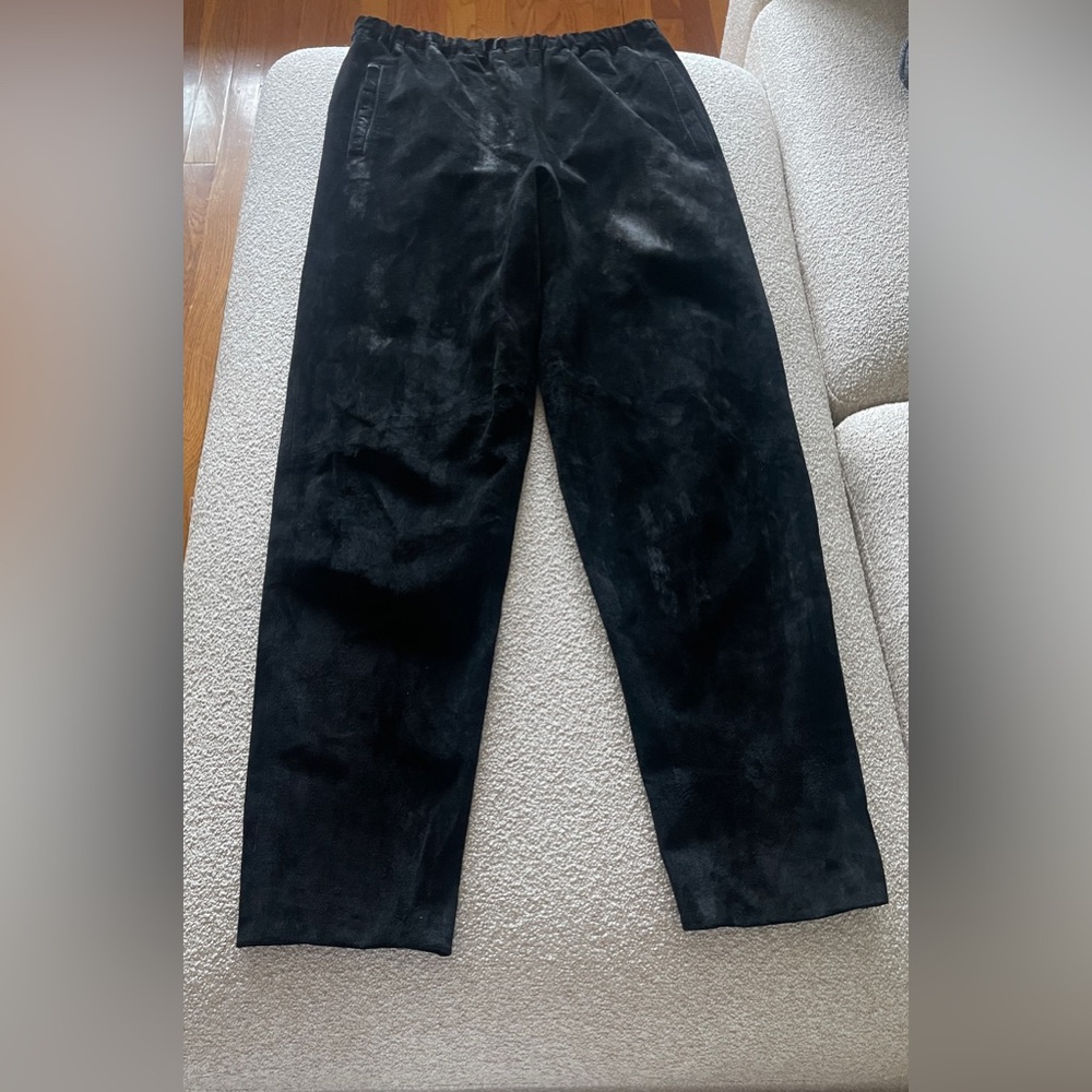 Erez Sport Vintage Women’s Black Real Leather Extreme High Rise Cinched Waist